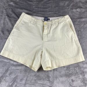 Vintage Gap‎ Shorts Women's Size 8 Butter Yellow Clean Cut Button Fly Casual